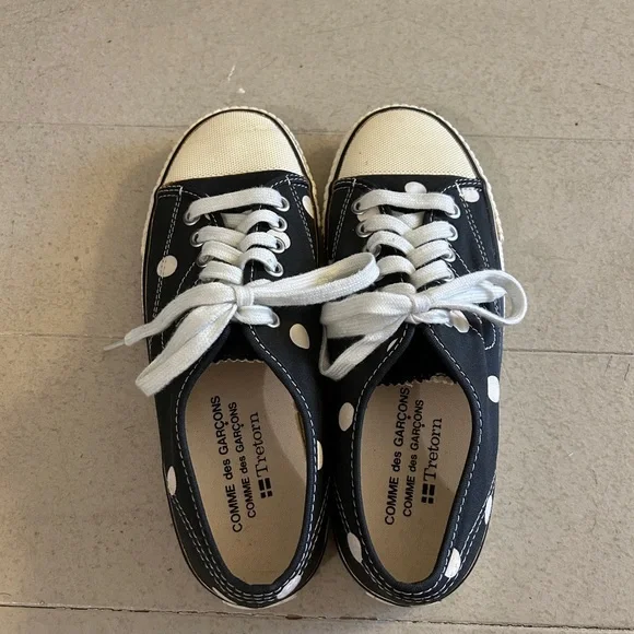 COMME des GARÇONS x Tretorn Dot Canvas Sneakers - Picture 3 of 9